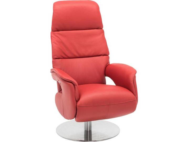 Welnova RELAXSESSEL, Rot, Metall, Echtleder, Spaltleder, Semi-Anilinleder, 75x114x83 cm, Fußauswahl, Lederauswahl, Stoffauswahl, Wohnzimmer, Sessel, von XXXLutz