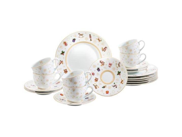 X-Mas KAFFEESERVICE CHRISTMAS TOYS, Weiß, Keramik, 18-teilig, Weihnachten, 220 ml,220 ml, LFGB, lebensmittelecht, Essen & Trinken, Geschirr, X-Mas KAFFEESERVICE CHRISTMAS TOYS, Weiß, Keramik, 18-teilig, Weihnachten, 220 ml,220 ml, LFGB, lebensmittelecht, Essen & Trinken, Geschirr, von XXXLutz