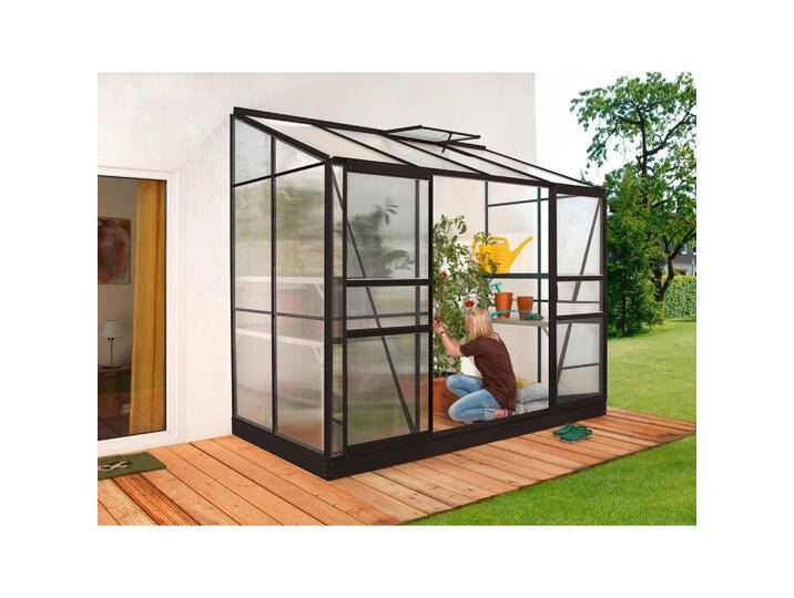 XXXL ANLEHN-GEWÄCHSHAUSBAUSATZ Ida 3300 HKP 4mm, Schwarz, Metall, Kunststoff, 255.0x222.0x131.5 cm, Gartenzubehör, Gewächshäuser XXXL ANLEHN-GEWÄCHSHAUSBAUSATZ Ida 3300 HKP 4mm, Schwarz, Metall, Kunststoff, 255.0x222.0x131.5 cm, Gartenzubehör, Gewächshäuser von XXXLutz
