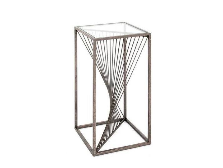 BEISTELLTISCH, Bronze, Metall, Glas, quadratisch, eckig, 30x60x30 cm, Wohnzimmer, Wohnzimmertische, Beistelltische von XXXLutz