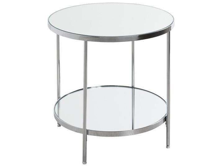 BEISTELLTISCH, Chrom, Metall, Glas, rund, rund, 45x46x45 cm, offenes Fach, Wohnzimmer, Wohnzimmertische, Beistelltische von XXXLutz