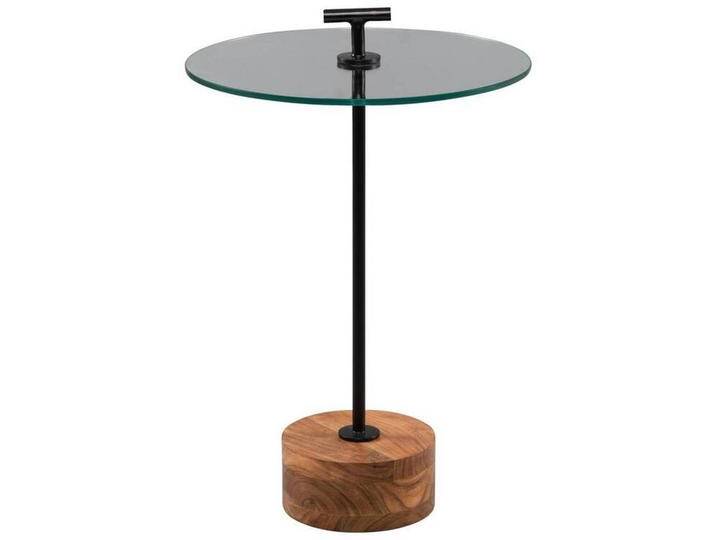 BEISTELLTISCH, Schwarz, Akazie, Holz, Metall, Glas, Akazie, massiv, rund, Sockel, 40x46x40 cm, einfacher Aufbau, Wohnzimmer, Wohnzimmertische, BEISTELLTISCH, Schwarz, Akazie, Holz, Metall, Glas, Akazie, massiv, rund, Sockel, 40x46x40 cm, einfacher Aufbau, Wohnzimmer, Wohnzimmertische, von XXXLutz