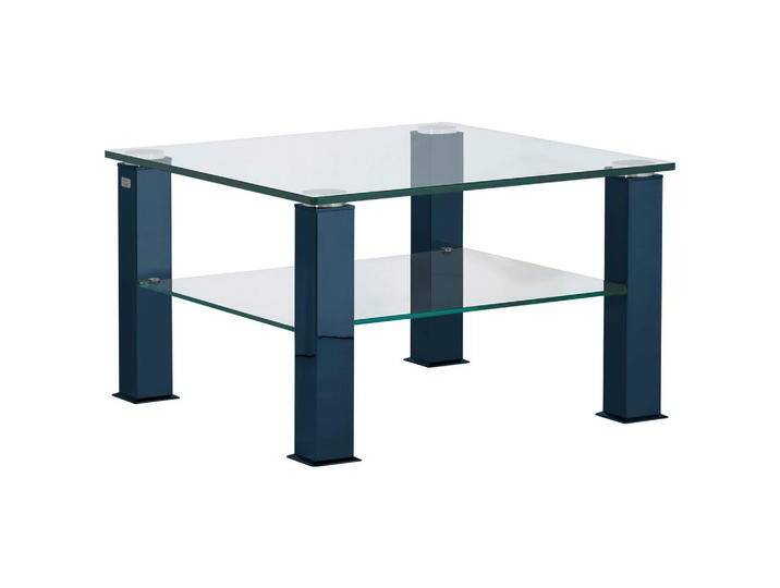 XXXL COUCHTISCH, Blau, Metall, Glas, quadratisch, eckig, 75x42.5x75 cm, Wohnzimmer, Wohnzimmertische, Couchtische, Couchtische Glas von XXXLutz