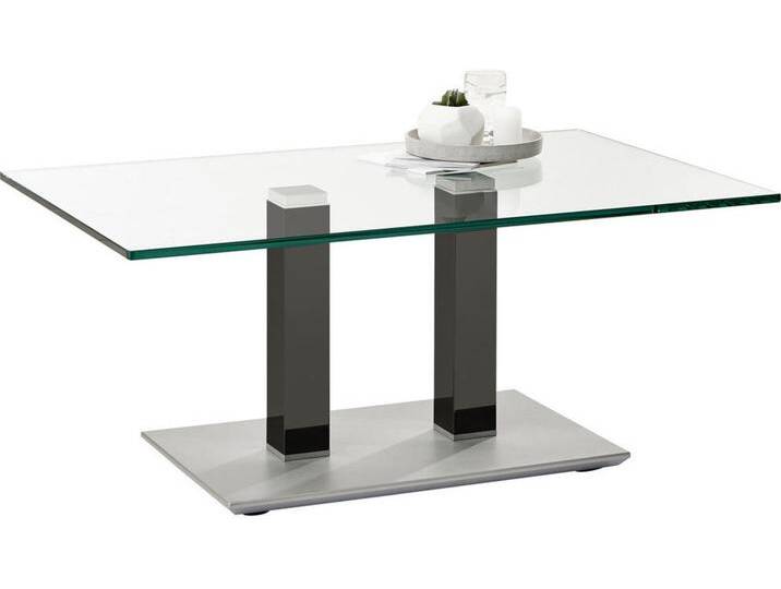 COUCHTISCH, Grau, Edelstahl, Metall, Glas, rechteckig, eckig, Säule, Bodenplatte, 70x46-65x110 cm, höhenverstellbar, Wohnzimmer, Wohnzimmertische, COUCHTISCH, Grau, Edelstahl, Metall, Glas, rechteckig, eckig, Säule, Bodenplatte, 70x46-65x110 cm, höhenverstellbar, Wohnzimmer, Wohnzimmertische, von XXXLutz