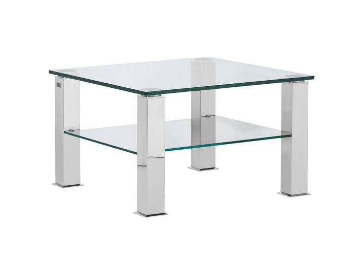 XXXL COUCHTISCH, Grau, Metall, Glas, quadratisch, eckig, 75x42.5x75 cm, Wohnzimmer, Wohnzimmertische, Couchtische, Couchtische Glas von XXXLutz