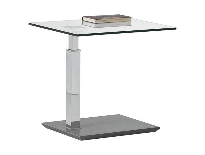 COUCHTISCH, Metall, Glas, rechteckig, Flachrohr, Säule, 47x47-63x55 cm, höhenverstellbar, Wohnzimmer, Wohnzimmertische, Couchtische COUCHTISCH, Metall, Glas, rechteckig, Flachrohr, Säule, 47x47-63x55 cm, höhenverstellbar, Wohnzimmer, Wohnzimmertische, Couchtische von XXXLutz