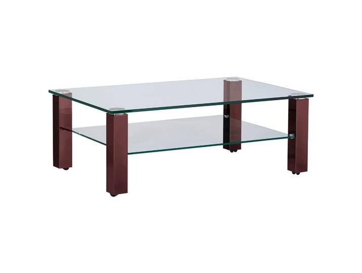 XXXL COUCHTISCH, Rot, Schwarz, Metall, Glas, rechteckig, eckig, 70x42.5x110 cm, Wohnzimmer, Wohnzimmertische, Couchtische, Couchtische Glas von XXXLutz