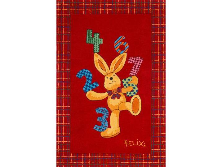 XXXL KINDERTEPPICH Felix der Hase, Rot, Tier, rechteckig, 130x190 cmes Vertrauen - OEKO-TEX®, für Fußbodenheizung geeignet, Teppiche & Böden, von XXXLutz