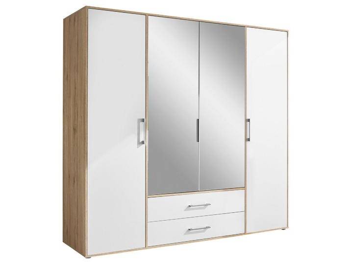 KLEIDERSCHRANK, Weiß, Eiche Artisan, Kunststoff, 7 Fächer, 2 Schubladen, 206x195x60 cm, Schrankfront mit Spiegel, Schlafzimmer, Kleiderschränke, KLEIDERSCHRANK, Weiß, Eiche Artisan, Kunststoff, 7 Fächer, 2 Schubladen, 206x195x60 cm, Schrankfront mit Spiegel, Schlafzimmer, Kleiderschränke, von XXXLutz
