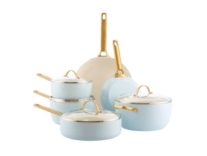 GreenPan KOCHTOPFSET Padova Reserve, Weiß, Gold, Hellblau, Metall, Glas, 6-teilig, 0 L, rund, PFAS-frei, Kochen, Töpfe, Topfsets GreenPan KOCHTOPFSET Padova Reserve, Weiß, Gold, Hellblau, Metall, Glas, 6-teilig, 0 L, rund, PFAS-frei, Kochen, Töpfe, Topfsets von XXXLutz