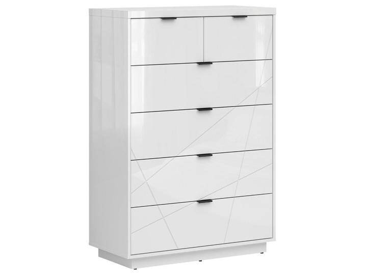 XXXL KOMMODE, Weiß, Weiß Hochglanz, 6 Schubladen, 90x130.5x42.5 cm, Wohnzimmer, Kommoden & Sideboards, Kommoden von XXXLutz