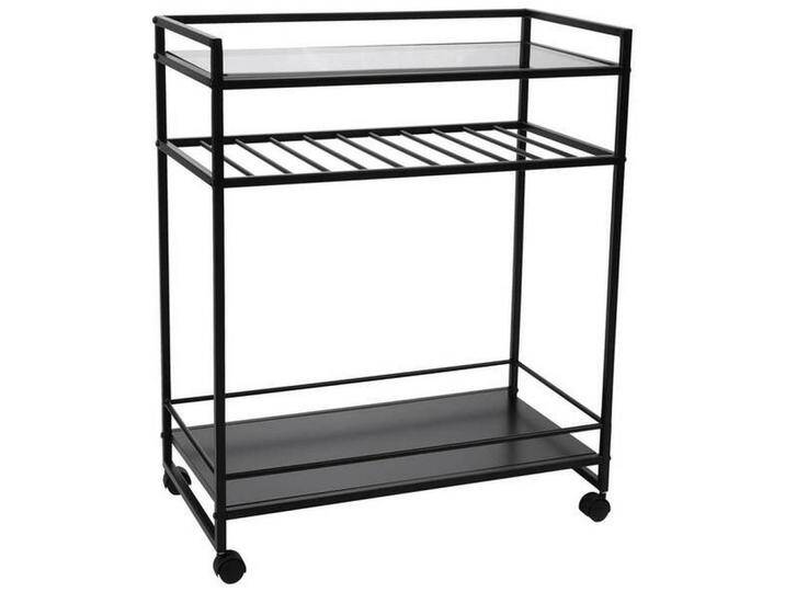 XXXL SERVIERWAGEN, Schwarz, Metall, rechteckig, eckig, 37x86x70 cm, einfacher Aufbau, Esszimmer, Barmöbel, Barwagen XXXL SERVIERWAGEN, Schwarz, Metall, rechteckig, eckig, 37x86x70 cm, einfacher Aufbau, Esszimmer, Barmöbel, Barwagen von XXXLutz