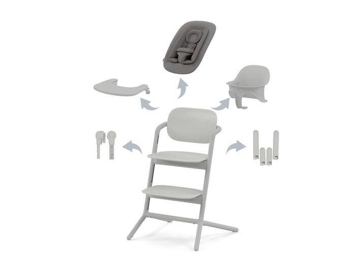cybex GOLD HOCHSTUHL Lemo 4 in 1 Set, Grau, Holz, Kunststoff, 54.5x81.5x56 cm, Fußstütze verstellbar, Sitzfläche Essbrett abnehmbar, höhenverstellbar, cybex GOLD HOCHSTUHL Lemo 4 in 1 Set, Grau, Holz, Kunststoff, 54.5x81.5x56 cm, Fußstütze verstellbar, Sitzfläche Essbrett abnehmbar, höhenverstellbar, von XXXLutz