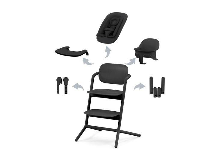 cybex GOLD HOCHSTUHL Lemo 4 in 1 Set, Schwarz, Holz, Kunststoff, 54.5x81.5x56 cm, Fußstütze verstellbar, Sitzfläche Essbrett abnehmbar, cybex GOLD HOCHSTUHL Lemo 4 in 1 Set, Schwarz, Holz, Kunststoff, 54.5x81.5x56 cm, Fußstütze verstellbar, Sitzfläche Essbrett abnehmbar, von XXXLutz
