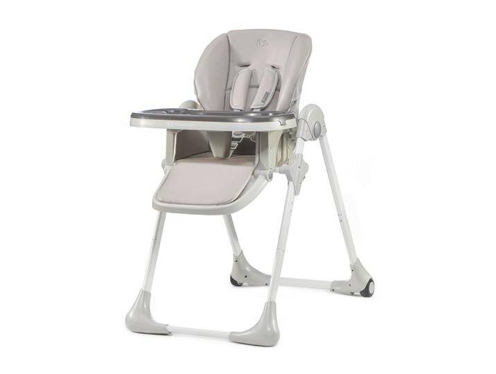Kinderkraft HOCHSTUHL Yummy, Grau, 55.5x105x84.5 cm, zusammenklappbar, 5-Punkt-Gurt, Snacktablett, Fußstütze verstellbar, Sitzfläche Essbrett von XXXLutz