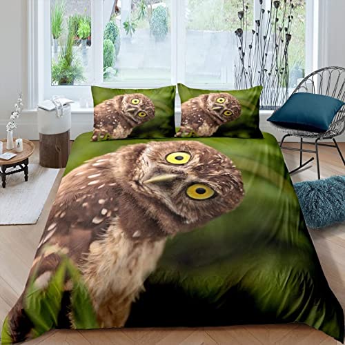 XXXXAWA Bettwäsche 135x200 Eule Adler Winter Weiche GebüRstet Mikrofaser Bettzeug Set, 3D Drucken Bettbezug + 2 Kissenbezug 80x80 cm mit ReißVerschluss XXXXAWA Bettwäsche 135x200 Eule Adler Winter Weiche GebüRstet Mikrofaser Bettzeug Set, 3D Drucken Bettbezug + 2 Kissenbezug 80x80 cm mit ReißVerschluss von XXXXAWA