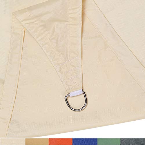 XXYANZI Sonnensegel Sonnenschutz Outdoor 4x7m, UV Schutz Windschutz Wetterschutz Wasserabweisend Sonnensegel Segel 100% Polyester, für Terrasse, Balkon und Garten. - Cremeweiß von XXYANZI