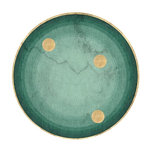XXZY Teppich Teppich Runde Teppich Dunkelgrüne Teppiche Wohnzimmer Weiche Flauschige Bereich Teppiche for Schlafzimmer Luxuriöse Moderne rutschfeste Teppich Perfekte Dekoration XXZY Teppich Teppich Runde Teppich Dunkelgrüne Teppiche Wohnzimmer Weiche Flauschige Bereich Teppiche for Schlafzimmer Luxuriöse Moderne rutschfeste Teppich Perfekte Dekoration von XXZY