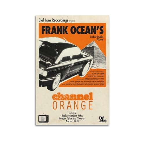 Poster, Motiv: Frank Ocean Channel, Orange, Sänger, Musikposter, Albumcover, Poster, dekorative Gemälde, Leinwand, Wandposter und Kunstdrucke, modernes Zuhause, Schlafzimmer, Dekoration, Poster, 40 x Poster, Motiv: Frank Ocean Channel, Orange, Sänger, Musikposter, Albumcover, Poster, dekorative Gemälde, Leinwand, Wandposter und Kunstdrucke, modernes Zuhause, Schlafzimmer, Dekoration, Poster, 40 x von XXueMei