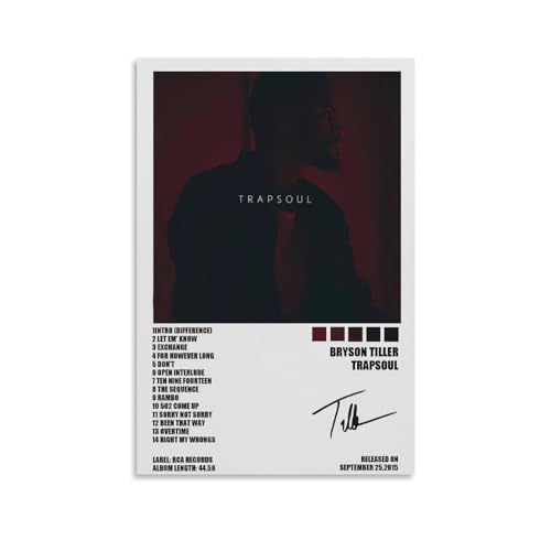 XXueMei Bryson Tiller TrapsoulMusik-Poster, Albumcover, Poster, dekorative Gemälde, Leinwand, Wandposter und Kunstdrucke, moderne Heimdekoration, Poster, 40 x 60 cm, ungerahmter Stil XXueMei Bryson Tiller TrapsoulMusik-Poster, Albumcover, Poster, dekorative Gemälde, Leinwand, Wandposter und Kunstdrucke, moderne Heimdekoration, Poster, 40 x 60 cm, ungerahmter Stil von XXueMei