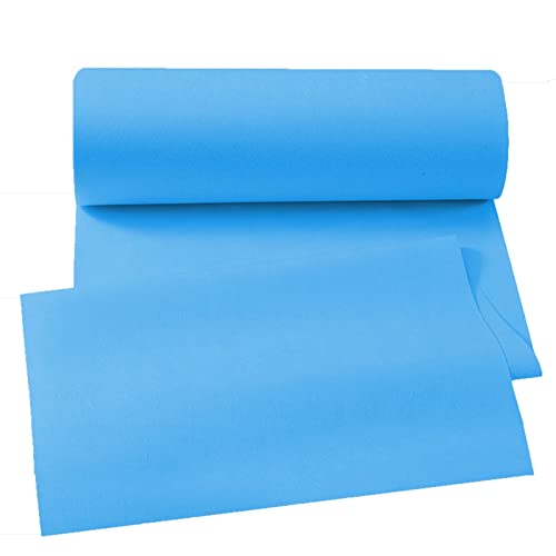 Teppich, Blauer Hochzeitsgangläufer-Teppich, 2 mm dick, rutschfester Event-Läufer-Teppich for Hochzeits-, Abschlussball- und Party-Drinnen oder draußen, zuschneidbar(1.2x30m) von XYAGYUND