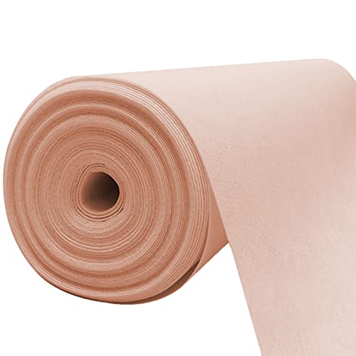Teppich, Champagnerfarbener Hochzeitsgangläufer, 2 mm dicker Gangbodenteppichläufer, rutschfester Laufstegteppich for Hochzeitsfeiern, Außen- oder Innendekoration, zuschneidbar(1.5x15m) von XYAGYUND