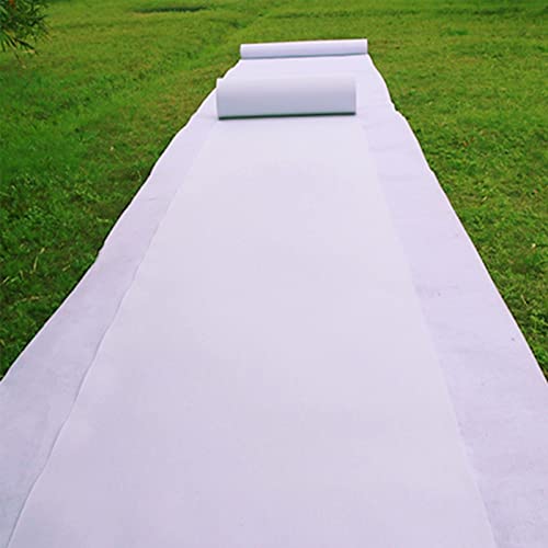 Teppich, Gangläufer for Hochzeiten, weißer Läufer, Laufsteg-Teppich, verschleißfester mit 1-teiligem Teppichband for, Weihnachten, Erntedankfest, Eröffnungsfeier, Veranstaltung(1.2x20m) von XYAGYUND