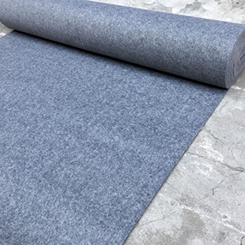 Teppich, Hochzeits-Läufer, grauer Treppenteppich, 2 mm dick, rutschfeste Event-Gangläufer-Teppichmatte zur Dekoration von Hochzeitsfeiern im Innen- oder Außenbereich, zuschneidbar(1x25m) von XYAGYUND