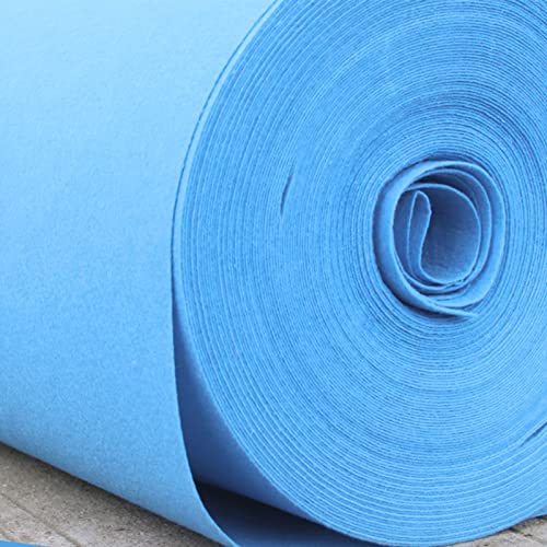 Teppich, Hochzeits-Läufer-Teppich, blauer Gangläufer, Laufsteg-Teppich, 2 mm rutschfester Teppich, Läufer for Hochzeitsfeier-Dekoration, Abschlussball, Geschäft, Außenbereich, Polyester(1.2x20m) von XYAGYUND