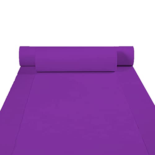 Teppich, Läufer for Hochzeitsgänge, lila, Event-Teppich, 2 mm dick, rutschfeste Laufsteg-Teppiche, Flurteppichrolle for Hochzeitsfeiern, Kirchen, Outdoor-Stranddekorationen(1.2x50m) von XYAGYUND
