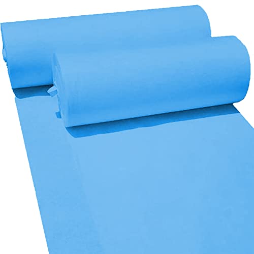 Teppich, Läuferteppich for Hochzeitsgänge, blauer Gehwegteppich, 2 mm dick, verschleißfester Laufsteg-Eventteppich for Hochzeitsdekorationen, zuschneidbar(1.2x15m) von XYAGYUND
