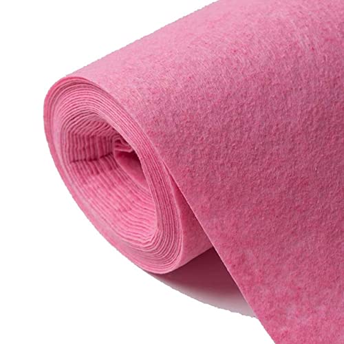 Teppich, Rosa Gangläufer-Teppich, Hochzeits-Gehweg-Teppich, 2 mm dick, Laufsteg-Bodenläufer-Rolle for Hochzeiten, Dekoration, Veranstaltungen, Party-Eingang, zuschneidbares Polyester(1.5x25m) von XYAGYUND