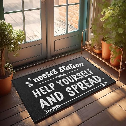 XYBH Farm Badematte Snooze Station Helfen Sie sich selbst und verbreiten Sie sich. Fußmatte, WC-Dekoration, Herbstteppich (65 x 90 cm) von XYBH