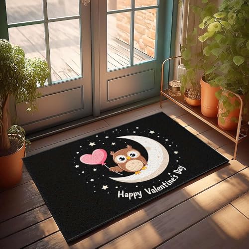 XYBH Farmhouse Küchenteppich-Set "Happy Valentine's Day!" Fußmatte Klassenzimmer Willkommensmatte Fußmatte Teppich (50 x 80 cm) von XYBH
