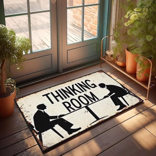 XYBH Fußmatte "Home Alone", zwei Männer in Anzügen sitzen übereinander an einem Tisch. Fußmatte für den Außenbereich, 40 x 60 cm XYBH Fußmatte "Home Alone", zwei Männer in Anzügen sitzen übereinander an einem Tisch. Fußmatte für den Außenbereich, 40 x 60 cm von XYBH