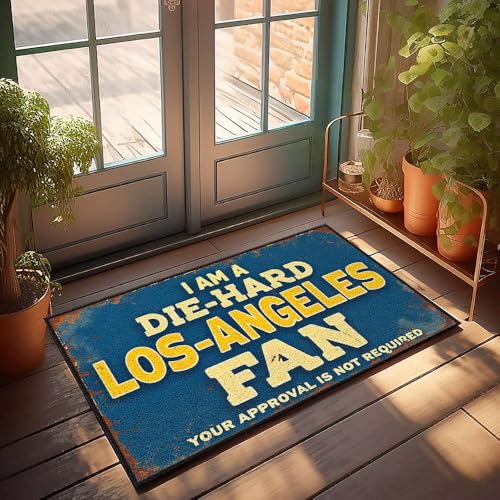 XYBH Fußmatte für den Außenbereich, mit Aufschrift "I Am A Die-Hard", lustiger Badezimmerteppich (40 x 60 cm) von XYBH
