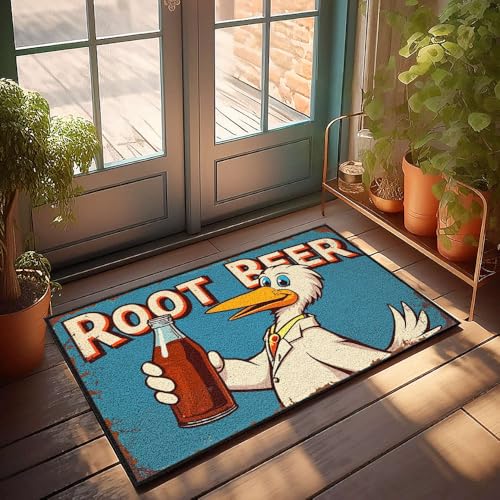 XYBH Herbst-Outdoor-Teppich für die Haustür, eine Ente im Laborkittel, hält eine Flasche Wurzelbier. Fußmatte, lustige Sachen, für den Außenbereich, 50 x 80 cm XYBH Herbst-Outdoor-Teppich für die Haustür, eine Ente im Laborkittel, hält eine Flasche Wurzelbier. Fußmatte, lustige Sachen, für den Außenbereich, 50 x 80 cm von XYBH