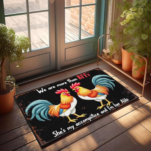 XYBH Herbst-Outdoor-Teppich für die Haustür mit Aufschrift "We Are More Than Bffs She's My Accomplice, And I'M Her Alibi", 65 x 90 cm XYBH Herbst-Outdoor-Teppich für die Haustür mit Aufschrift "We Are More Than Bffs She's My Accomplice, And I'M Her Alibi", 65 x 90 cm von XYBH