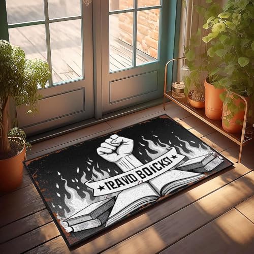 XYBH Rustikaler Badezimmerteppich, David Boicks: Igniting Literary Passion, Fußmatte, Dekoration für Zimmer, Spielzimmer, 40 x 60 cm von XYBH