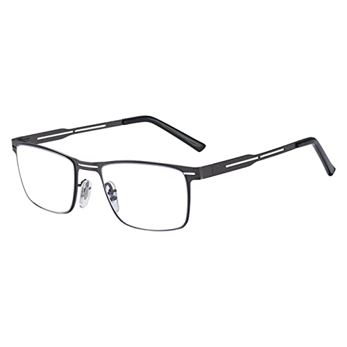 Vollrahmen-Lesebrille, Blaulichtflilter, Anti Augenbelastung, Federscharniere, Klassische Presbyopische Brille für Fern- und Nahbereich, für Herren und Damen (Size : 3.0X) von XYBI Store