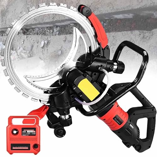 XYEJL BetonringsäGe Betonschneider 8980W Betonsäge Ringsäge | Intelligente Wasserversorgung-Verbindungswasserpumpe |16-Zoll-Diamantklinge| 29Cm Schnitttiefe | 3000U/Min|FüR Granit,Beton,4xblade von XYEJL