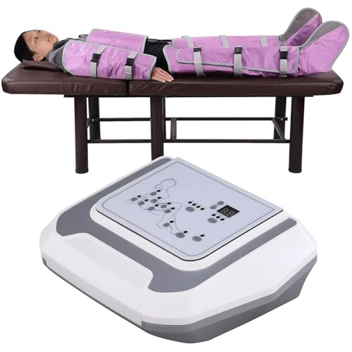 XYEJL Lymphdrainage Gerät Ganzkörpermassagekostüm mit 6 Massageintensitätsstufen, Infrarotwärme und Luftdruckmassage verbessert die Durchblutung Muskelerholung von XYEJL