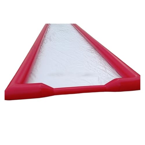 20 Meter Langer PVC-Skimboard-Pool for drinnen und draußen, aufblasbarer Wasserpool for Skimboard(Red,10x2.5m) von XYFGSBHQ