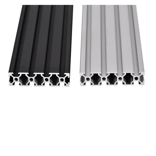 2080 V-Slot Aluminum Extrusion Profile 550-1500mm, 2Pcs – EU Standard Linear Rail Sliding V-Slot For CNC Router Machine And 3D Printer(Black Anodized,1500mm) von XYFGSBHQ