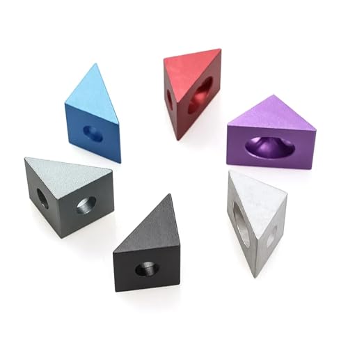 4 Stück 90-Grad-Eckverbinderhalterung for 20 x 20 mm Aluminium-Strangpressprofile – V-Nut, T-Nut, CNC, 3D-Drucker, Robotik-Workstation, DIY-Projekte(Red) von XYFGSBHQ
