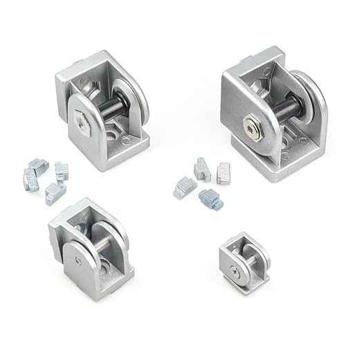 4-teiliges flexibles Scharniergelenk 2020 3030 4040 Aluminiumguss-Beschlag, rechtwinkliger Anschluss for V-Nut-T-Nut-Aluminiumprofile(2020) von XYFGSBHQ