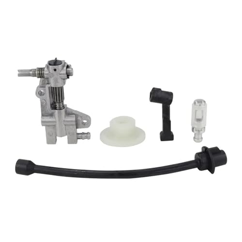 5-teiliges Ölpumpenfilterrohr-Schlauchleitungs-Öldüsen-Turbinen-Kit, kompatibel mit 4500 5200 5800 45CC 52CC 58CC Benzin-Kettensägen-Ersatzteilen von XYFGSBHQ