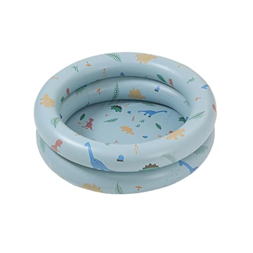 Aufblasbarer Babypool – Niedlicher Retro-Aufblaspool for Kinder, verdickte PVC-Familien-Wasserspielwanne, Sommerbadebecken for drinnen und draußen(Blue) von XYFGSBHQ