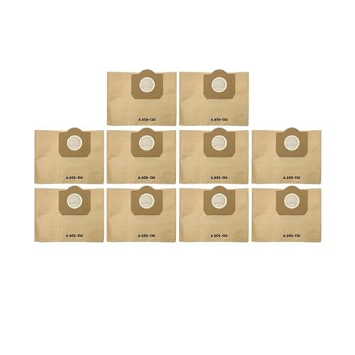 Ersatz-Staubbeutel-Hepa-Filter, kompatibel mit Kärcher, MV3 WD3 WD3200 WD3300 A2204 A2656 WD3.500P SE4001 SE4002 Staubsaugerteile(10PCS) von XYFGSBHQ