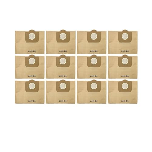 Ersatz-Staubbeutel-Hepa-Filter, kompatibel mit Kärcher, MV3 WD3 WD3200 WD3300 A2204 A2656 WD3.500P SE4001 SE4002 Staubsaugerteile(12PCS) von XYFGSBHQ